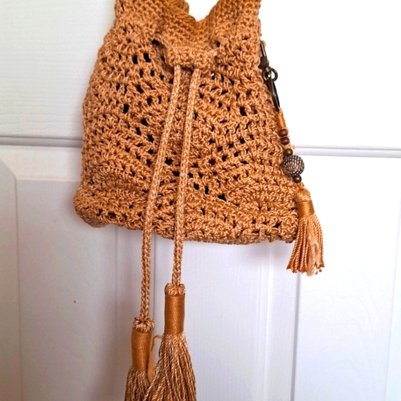 The Sak Natural Crochet Bucket Bag - Picture 3 of 13